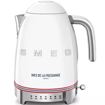 Smeg kanvica KLF04IDFEU 1,7 L, biela, Ines de la Fressange