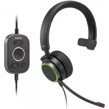 Snom A330M káblový on-ear mono headset s mikrofónom s potlačením hluku