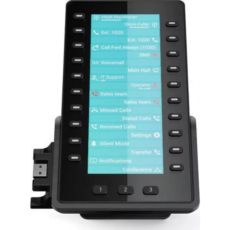 Snom D8C rozširujúci modul pre D862/D865 IP telefóny, 4,3 inch farebný displej, 48 programovateľných tlačidiel, USB, čierny