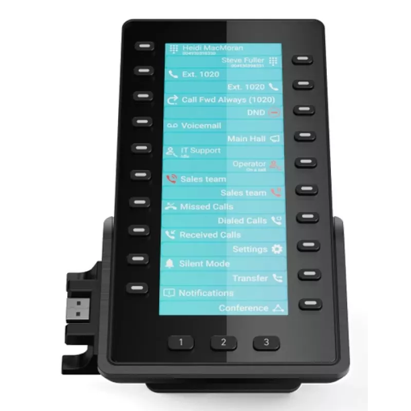 Snom D8C rozširujúci modul pre D862/D865 IP telefóny, 4,3 inch farebný displej, 48 programovateľných tlačidiel, USB, čierny