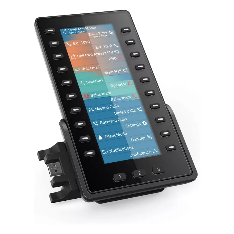 Snom D8C rozširujúci modul pre D862/D865 IP telefóny, 4,3 inch farebný displej, 48 programovateľných tlačidiel, USB, čierny