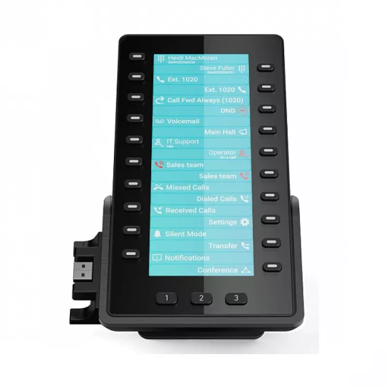 Snom D8C rozširujúci modul pre D862/D865 IP telefóny, 4,3 inch farebný displej, 48 programovateľných tlačidiel, USB, čierny