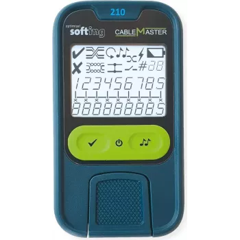 SOFTING CableMaster 210 tester sieťových káblov s remote jednotkou, RJ45 & F konektor, detekcia priechodnosti, chybného zapojenia a split-pair 226101