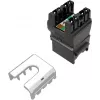 SOLARIX Cat.6 UTP RJ45 bez nástrojov keystone jack, čierny
