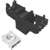 SOLARIX Cat.6 UTP RJ45 bez nástrojov keystone modul, čierny (RAL 9005)