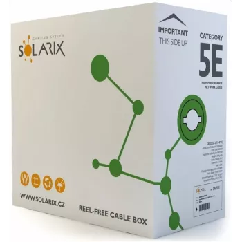 Solarix CAT5e UTP PVC inštalačný kábel 305 m box SXKD-5E-UTP-PVC