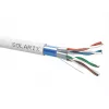 SOLARIX SXKD-6A-FFTP-LSOH Cat.6A F/FTP inštalačný kábel, LSOH, Dca-s2,d2,a1, 500m drevená cievka, sivý
