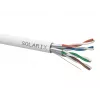 SOLARIX SXKD-6A-FFTP-LSOH Cat.6A F/FTP inštalačný kábel, LSOH, Dca-s2,d2,a1, 500m drevená cievka, sivý
