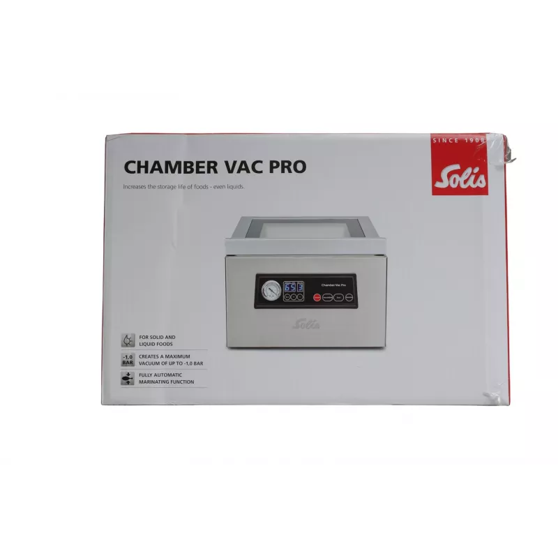 Solis Chamber Vac Pro (Type 5702) Komorová vákuovacia balička S0136, 950 mbar, 350 W, Nerezová oceľ