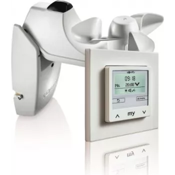Somfy Soliris Smoove Uno Pure White súprava so senzorom vetra/slnka a rámom 1818318