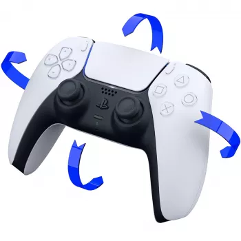 Sony CFI-ZCT1W/W DualSense bezdrôtový ovládač – biely – haptická odozva & adaptívne spúšte pre PS5, PC, mobilné zariadenia