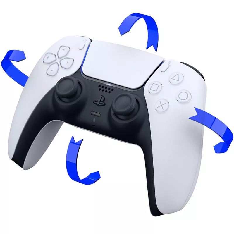 Sony CFI-ZCT1W/W DualSense bezdrôtový ovládač – biely – haptická odozva & adaptívne spúšte pre PS5, PC, mobilné zariadenia