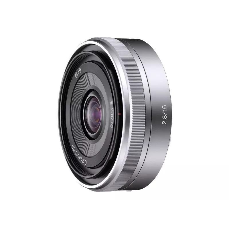 Sony SEL16F28S.SYX E-Mount 16mm f/2.8 širokouhlá pevná ohnisková vzdialenosť (APS-C, čierna)