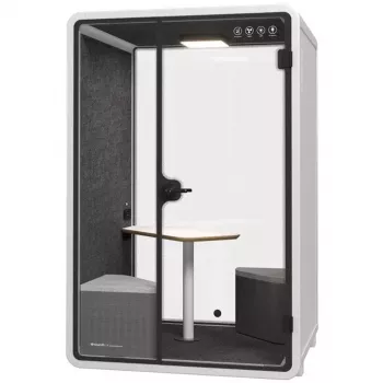 SOUNDBOX INC Soundbox Office Pod SR-M (E5) 2 osoby biela – akustická meetingová búdka s vetraním, LED osvetlením a napájaním