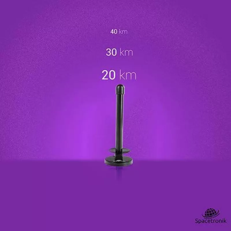Spacetronik Hook TV DVB-T2 magnetická anténa so 28-dBi zosilňovačom a 3-m káblom