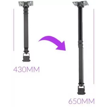 Spacetronik SPA-P01B univerzálny držiak projektora 2-in-1 strop/stena, 15 kg, oceľ, čierny