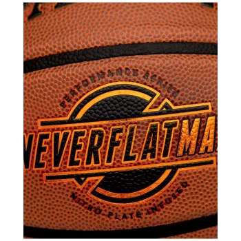 Spalding Neverflat Max basketbalová lopta pre interiér/exteriér, hnedá