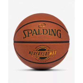 Spalding Neverflat Max basketbalová lopta pre interiér/exteriér, hnedá