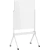 SpeaKa Professional sklenená magnetická tabuľa SP-MMW-001 904 x 1103 mm biela s policou a magnetmi na kolieskovom stojane SP-13324624