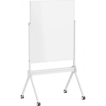 SpeaKa Professional sklenená magnetická tabuľa SP-MMW-001 904 x 1103 mm biela s policou a magnetmi na kolieskovom stojane SP-13324624