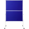 SpeaKa Professional moderátorská stena SP-PB-B01 modrý filc 1250 x 1850 mm skladacia s kolieskami obojstranná SP-12058196
