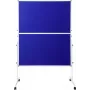 SpeaKa Professional moderátorská stena SP-PB-B01 modrý filc 1250 x 1850 mm skladacia s kolieskami obojstranná SP-12058196