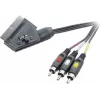 SpeaKa Professional SCART na 3x RCA Composite AV kábel 2m čierny SP-7869848