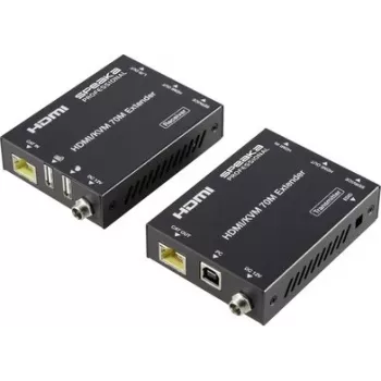 SpeaKa Professional SP-11562928 HDMI extender set PC-ovládateľný 4K@60Hz 70m CAT6 čierny
