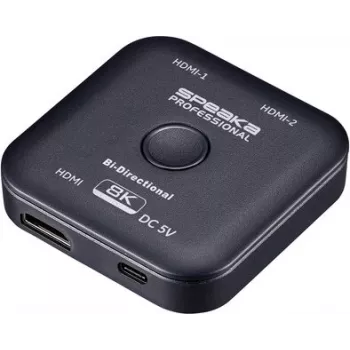 SpeaKa Professional SP-11990132 obojsmerný 2-port HDMI switch 8K 60Hz HDMI 2.1 48Gbps