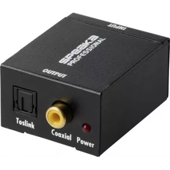 SpeaKa Professional SP-ATDAC-100 AV konvertor, RCA na Toslink a koaxiálny digitálny SP-13904368