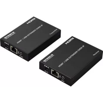 SpeaKa Professional SP-HDE-350 HDMI KVM extender cez sieťový kábel RJ45 s podporou klávesnice a myši, 120 m, Full HD 1080p SP-12774724