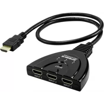 SpeaKa Professional SP-HDSW-200 3-portový HDMI prepínač 8K UHD 7680x4320 pixelov