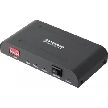 SpeaKa Professional SP-HSAE-100 2-port HDMI splitter s dodatočným USB-C vstupom, 8K 30Hz, HDCP 2.3, HDR, Dolby Vision, čierna SP-14570404