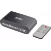 SpeaKa Professional SP-SW-200 4x2 Toslink prepínač s diaľkovým ovládaním, hliníkové puzdro
