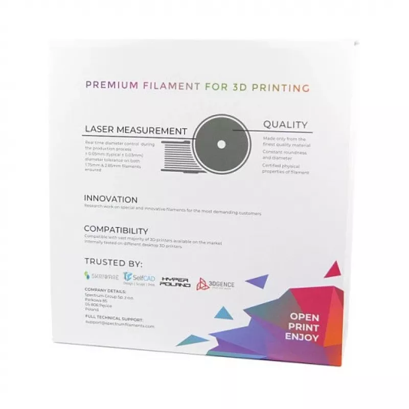 Spectrum PLA Premium 3D filament 1,75 mm Silver Star 1 kg