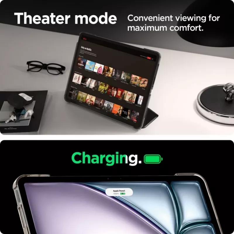 Spigen Smart Fold puzdro pre iPad Air 13 palcov 2024 - čierna