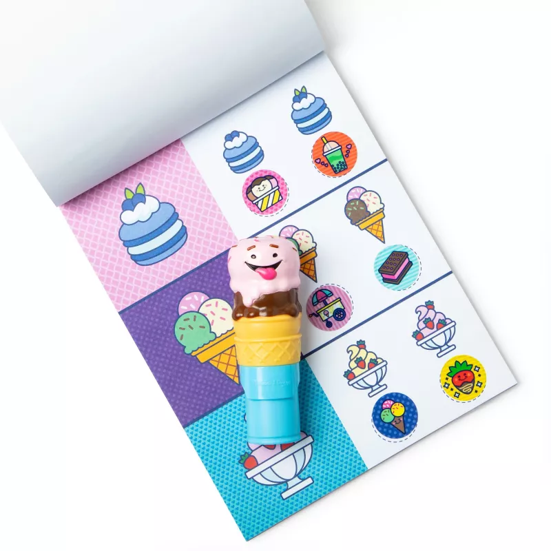 Spin Master Melissa & Doug Sticker WOW! Ice Cream samolepkový pečiatkovač a aktivity blok