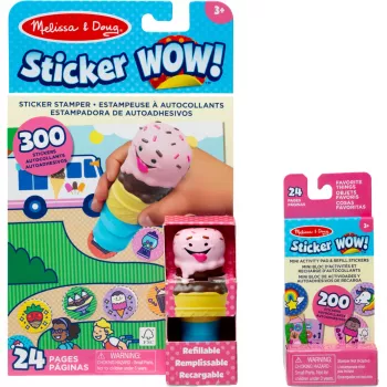 Spin Master Melissa & Doug Sticker WOW! Ice Cream samolepkový pečiatkovač a aktivity blok