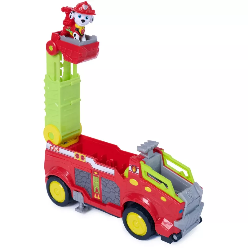 SPINMASTER Paw Patrol: The Dino Movie - Marshallovo extra veľké dinosaurové záchranárske hasičské auto
