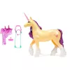 SPINMASTER Unicorn Academy - jednorožec Leaf (28 cm, so skutočnou hrivou a chvostom, odnímateľnou uzdečkou, sedlom a kefou)