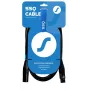 SSQ Cable XX1 - XLR-XLR mikrofónny kábel, 1 meter, čierna