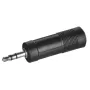 SSQ HA2 - adaptér, 6,35 mm stereo jack samec na 3,5 mm stereo jack samica
