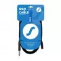 SSQ JSG5 - 3,5mm na 6,3mm stereo jack audiokábel, 5m, čierny