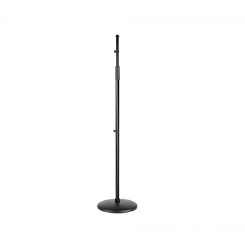 SSQ MS2 rovný stojan na mikrofón - čierny, 900-1600 mm, okrúhla liatinová základňa