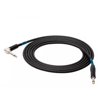 SSQ SS-1439 Kábel jack mono - jack mono (90-stupňový uhol) 1 m čierny