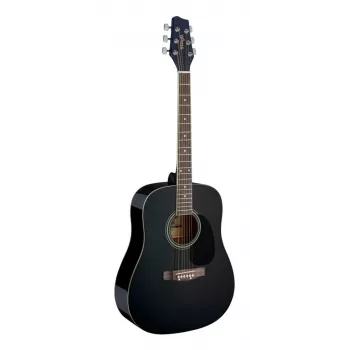 Stagg SA20D BLK Dreadnought akustická gitara - čierna