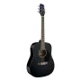 Stagg SA20D BLK Dreadnought akustická gitara - čierna