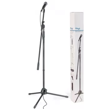Stagg SDM50 SET dynamický mikrofónový set so stojanom, káblom a klipom
