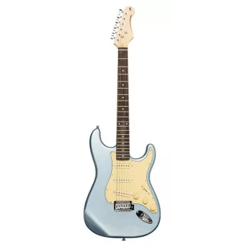 Stagg SES-30 IBM elektrická gitara - Ice Blue Metallic