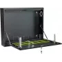 STALFLEX CR19-2U-130-B nástenný rack 2U 19-palcový hĺbka 130mm čierny